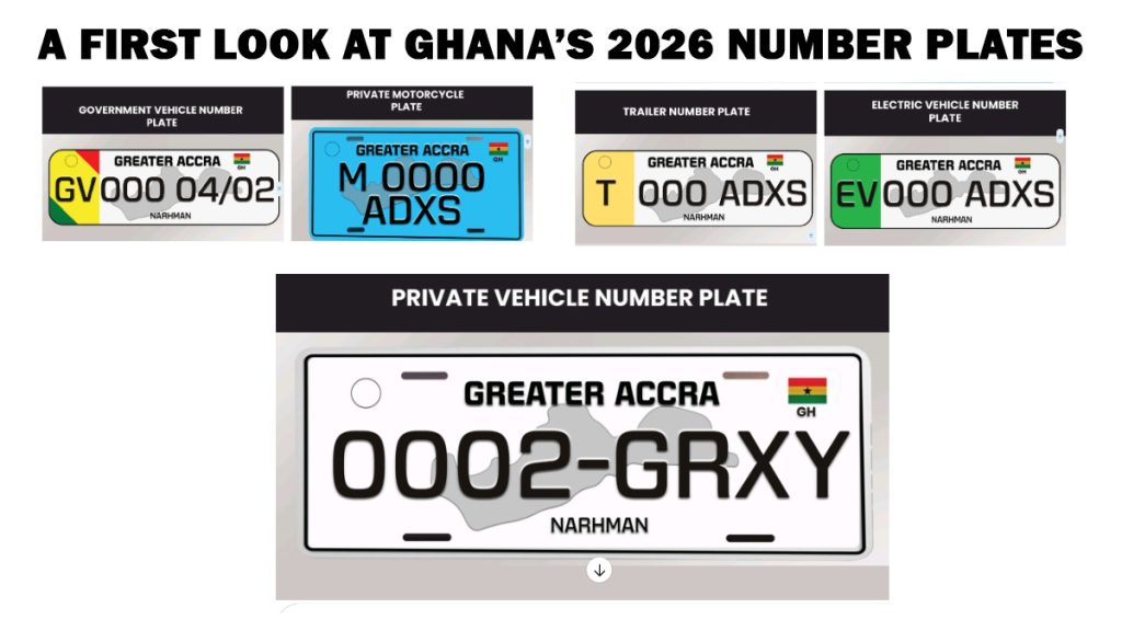 A First Look at Ghana’s 2026 Number Plates